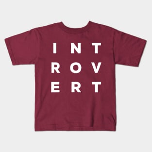 INTROVERT Logo/Slogan Kids T-Shirt